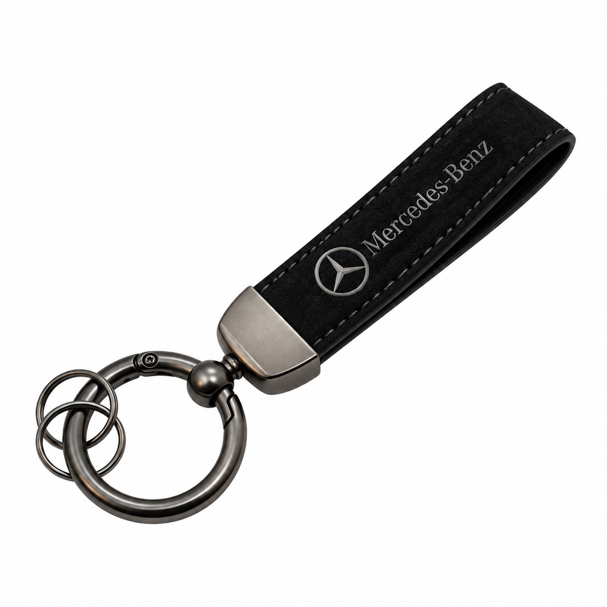 Mercedes nøglering, Sort læder billigstyling