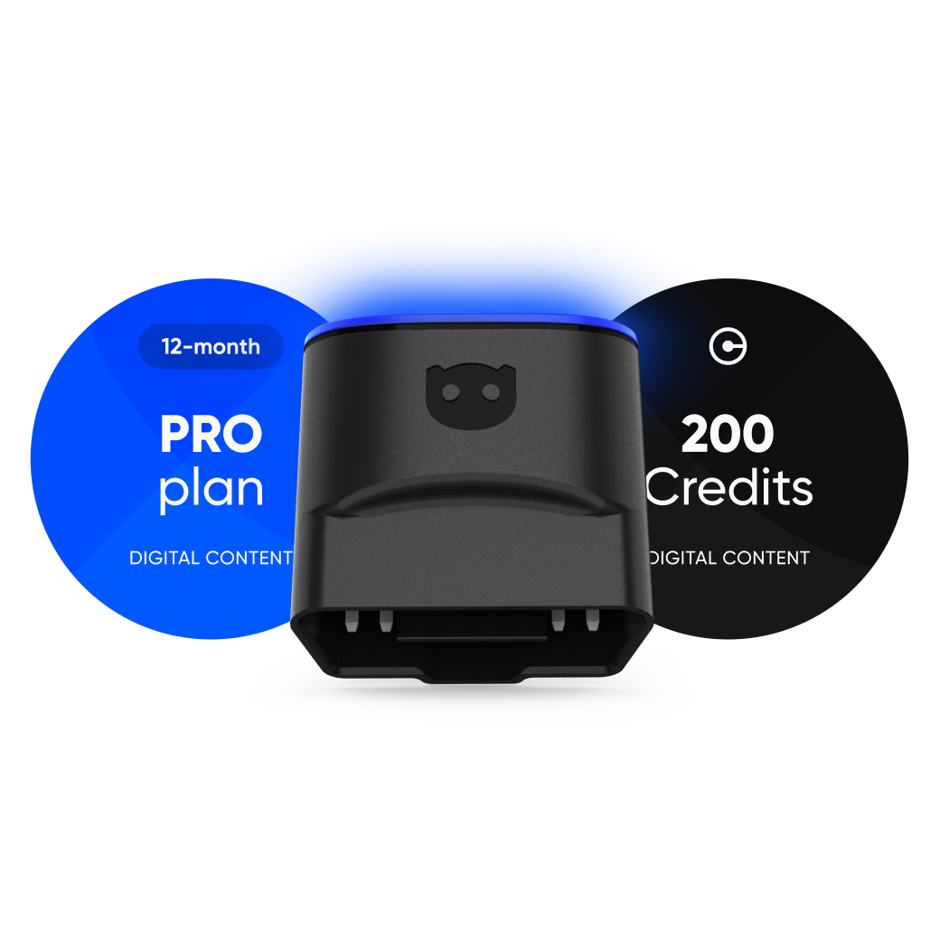 OBDeleven 3 PRO Pack (12 mdr) Inkl. 200 kreditter - iOS & Android - Bildiagnostik Scanner OBDeleven