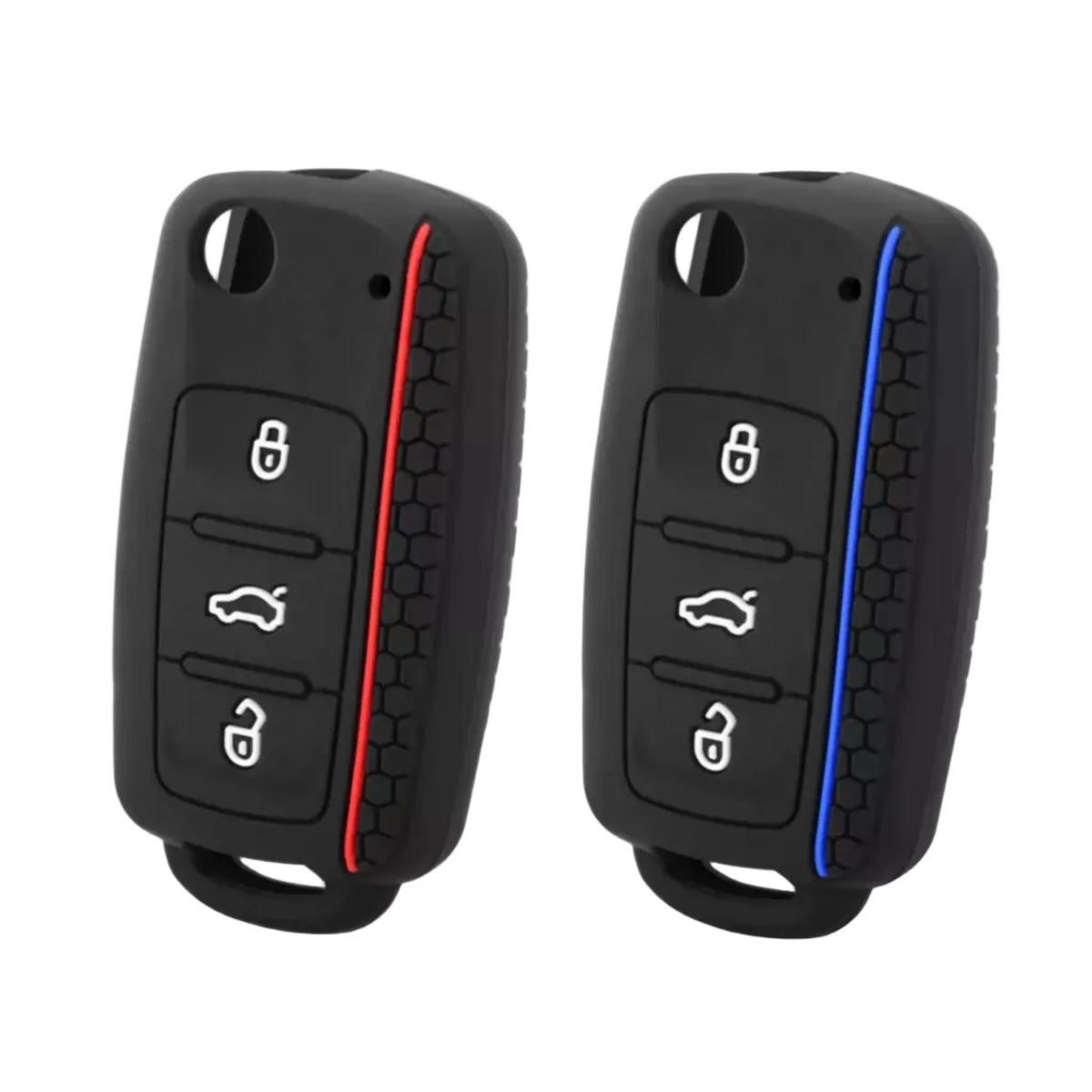 Klapnøgle silikone cover, VW, SEAT, Skoda, flere farver - BilligStyling