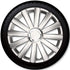 14" Spyder Pro silver hjulkapselsæt coverline