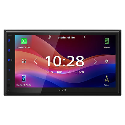 JVC KW-M593BT 2-DIN Radio med CarPlay og Android Auto jvc