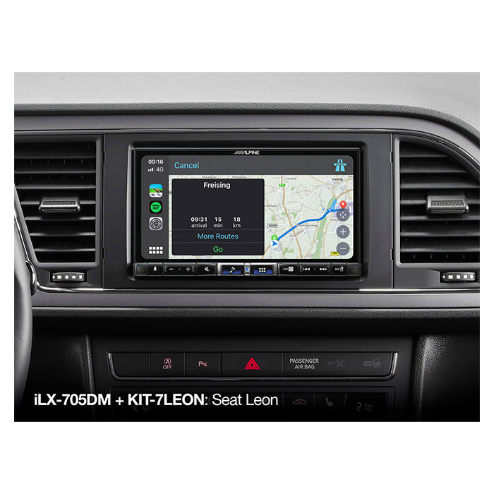 Alpine ILX-705DM Trådløs Apple Carplay 2-DIN 7" alpine