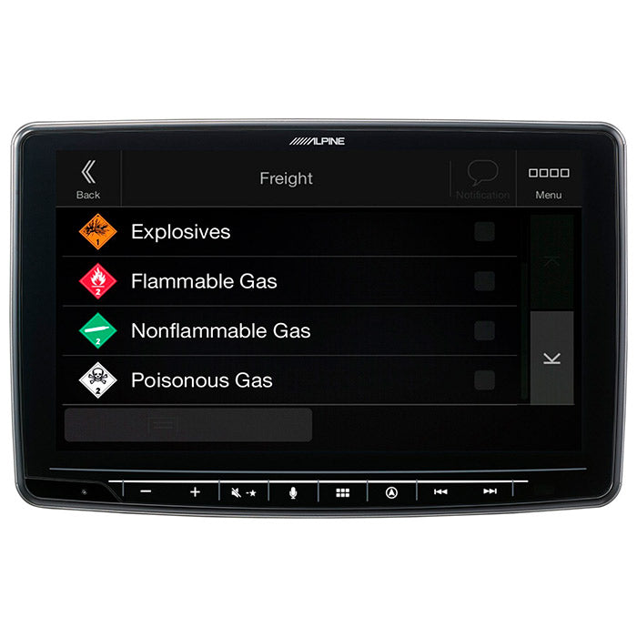 Alpine INE-F904DC Halo9 med navi og truck kort alpine