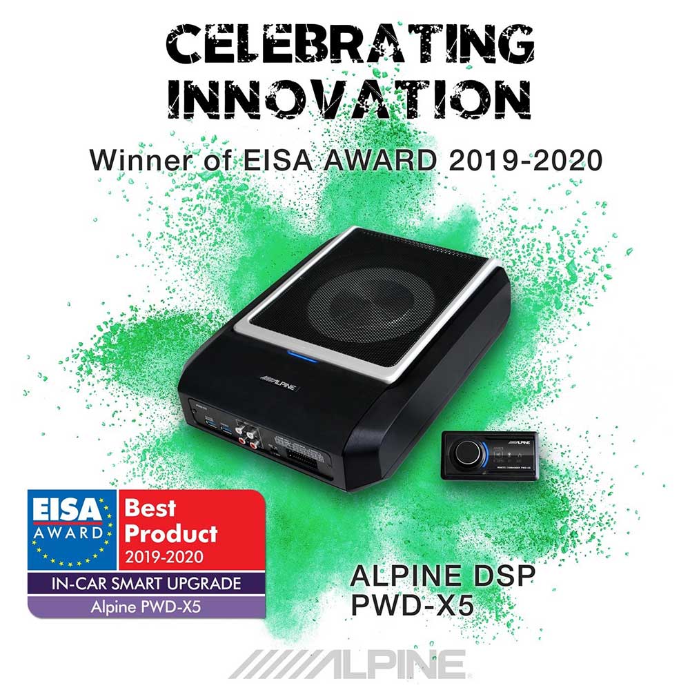 Alpine PWD-X5 DSP forst. 4-Kanal med aktiv subwoofer alpine