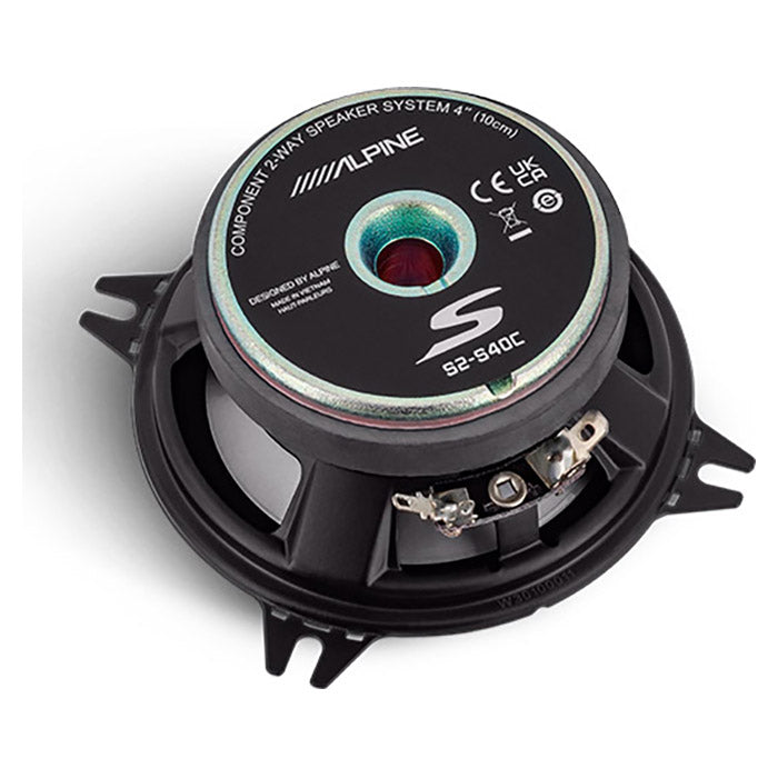 Alpine S2-S40C 10cm højttaler 2 vejs komponentsæt alpine