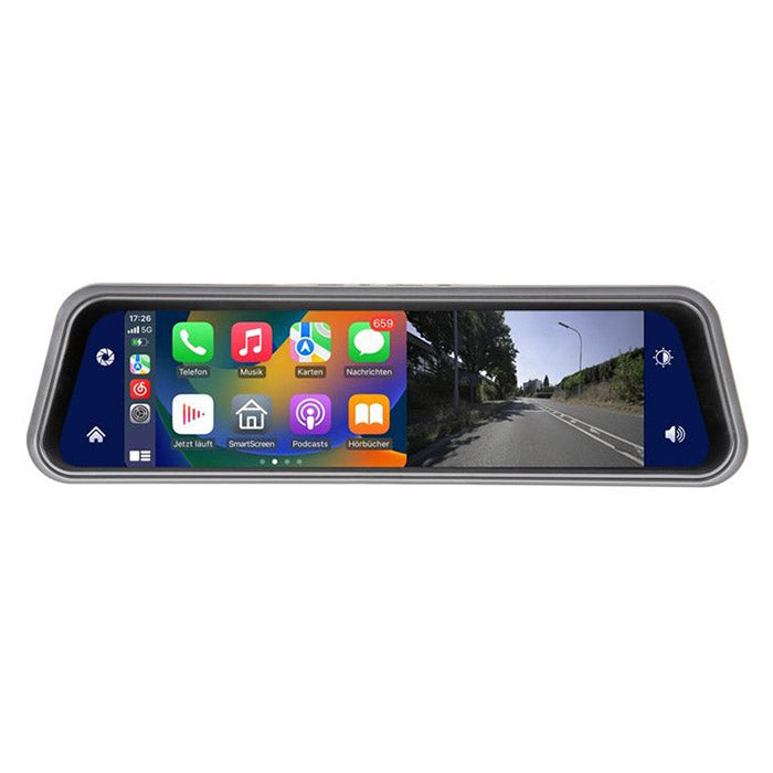 Ampire 9" bakspejl med CarPlay, Android Auto, Dashcam ampire