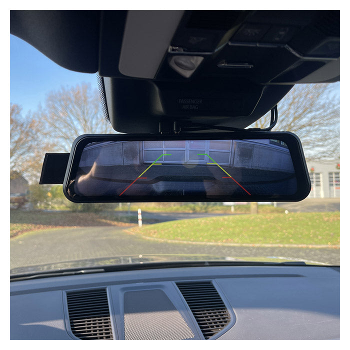 Ampire 9" bakspejl med CarPlay, Android Auto, Dashcam ampire