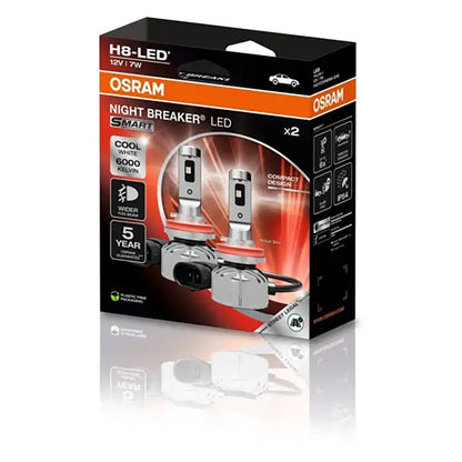 Osram Night Breaker Smart H8-LED 12V ECE godkendt - Sæt osram
