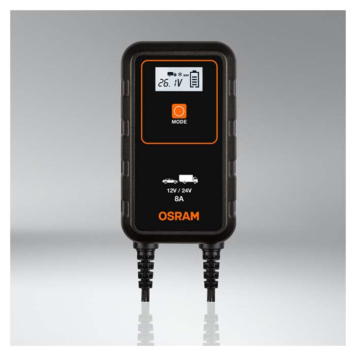 Osram Batterilader 8A, 1,5m kabel - Til Bil, MC &amp; Varevogn - BilligStyling