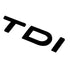 TDI emblem, Sort - BilligStyling