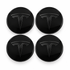Tesla centerkapsler i Sort, sæt med 4 stk - 57mm BilligStyling