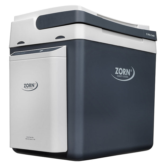 ZORN 25L elektrisk køleboks 12/230V ink. batteri 7,8 Ah zorn