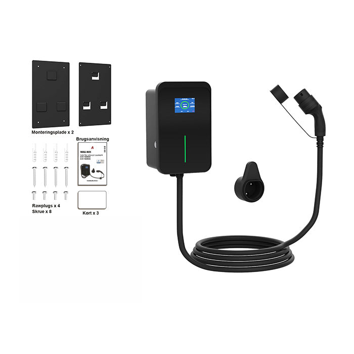 Avant ladeboks til elbil 22kW/32A 3-faset 7 Meter Multi avant