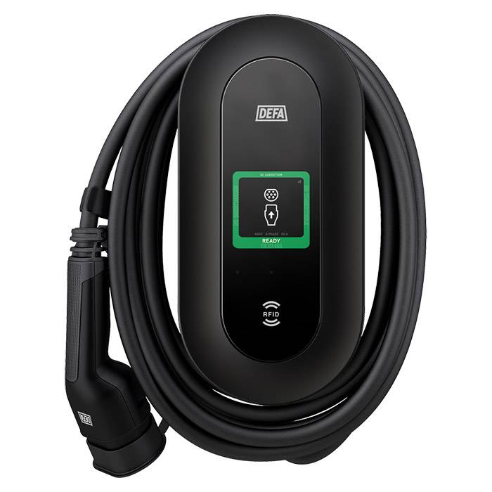 DEFA Power Solar ladestation 6 m. kabel 22kw defa