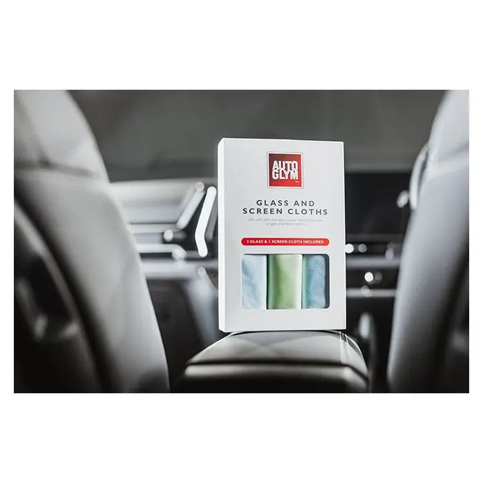 Autoglym Mikrofiberklude til Glas og Skærm - Pakke med 3 stk. - BilligStyling