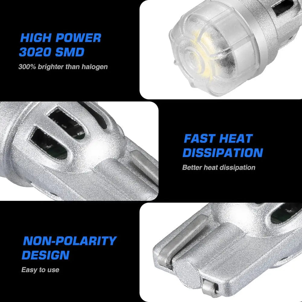 NOVSIGHT T10 LED Pæresæt (Hvid) - BilligStyling