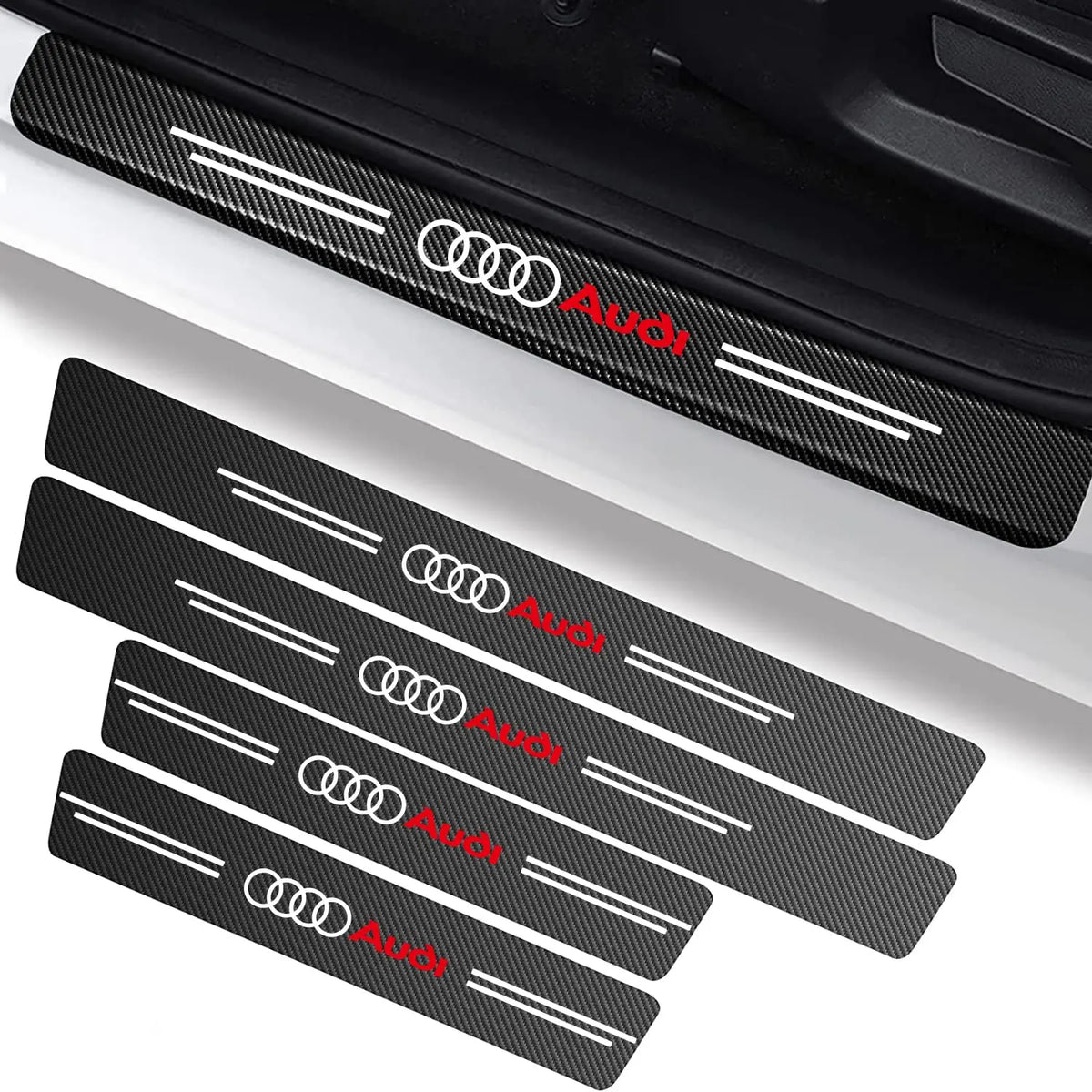 Audi Indstigningslister, pakke med 4 stk - BilligStyling