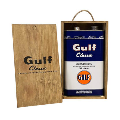Gulf Classic 20w-50, 5 liter i trææske gulf