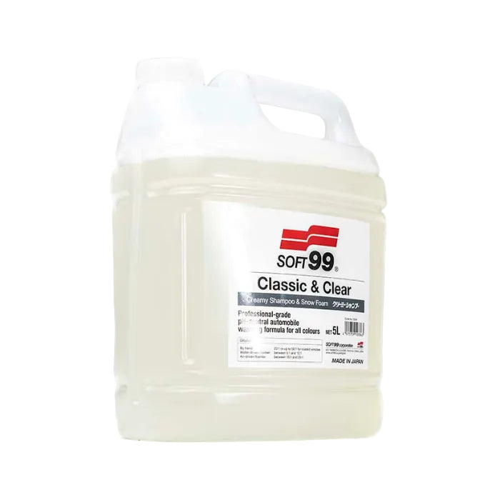 Soft99 Classic &amp; Clear - Creamy Shampoo &amp; Snow Foam 5L soft99