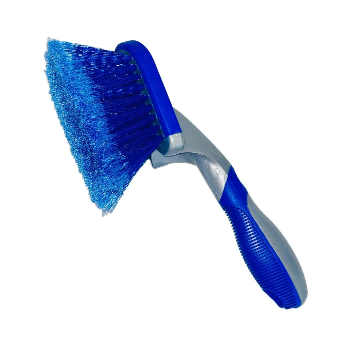 Dækbørste, blå, ergonomisk håndtag, tire brush - BilligStyling