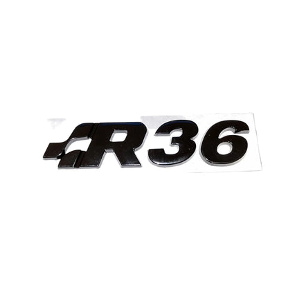 Volkswagen R36 emblem, sort - BilligStyling