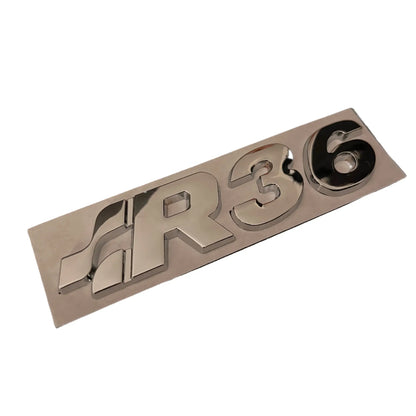 Volkswagen R36 emblem, sølv - BilligStyling