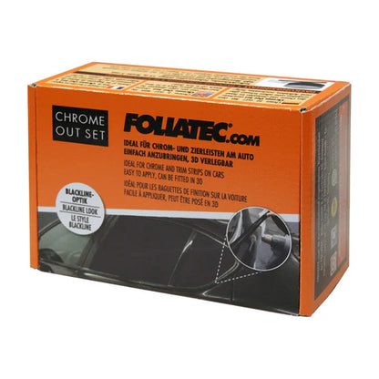 Foliatec Chrome Delete folie sæt, Sort Glans - 5cm x 15M - BilligStyling