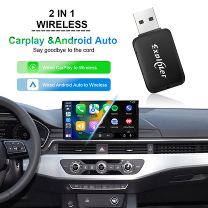 Mini trådløs adapter til Apple CarPlay &amp; Android Auto BilligStyling