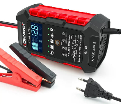 KONNWEI Batterilader RC-10 12V/24V - BilligStyling