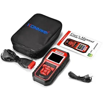 KONNWEI KW850 - OBD2, EOBD, OBD1 - Bildiagnostik Scanner med skærm (inkl. taske) - BilligStyling