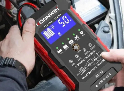 KONNWEI Batterilader RC-10 12V/24V - BilligStyling