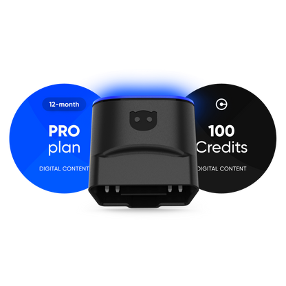 OBDeleven 3 PRO Pack (12 mdr) Inkl. 100 kreditter - iOS &amp; Android - Bildiagnostik Scanner OBDeleven