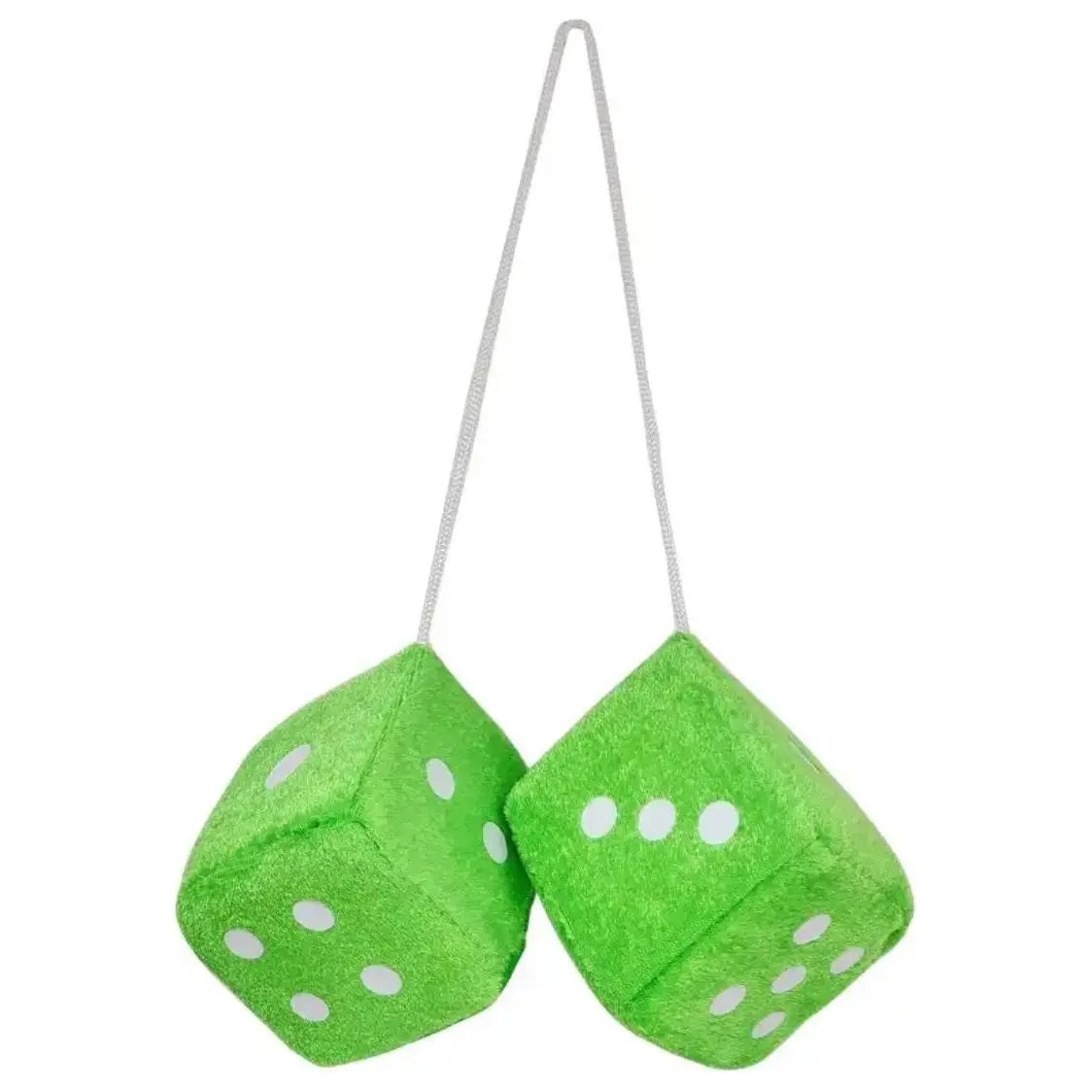 Terninger  til forruden, 6x6 cm, Grøn, sæt med 2 stk. - BilligStyling
