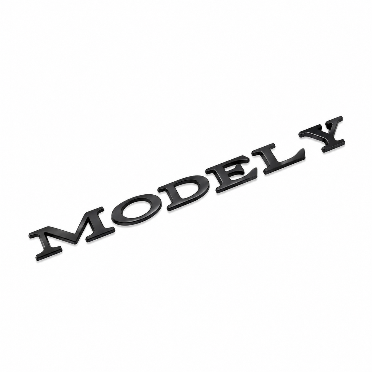 Tesla Model Y Modelbetegnelse Bag, Sort højglans BilligStyling