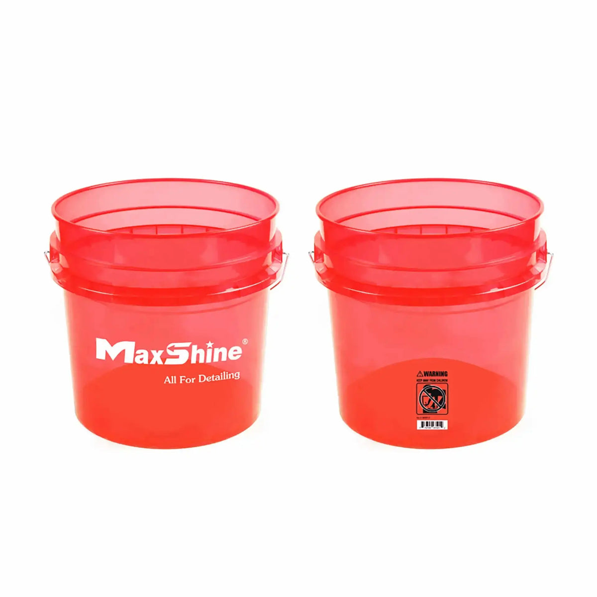Maxshine Detailing Spand Transparent 13L - Rød - BilligStyling