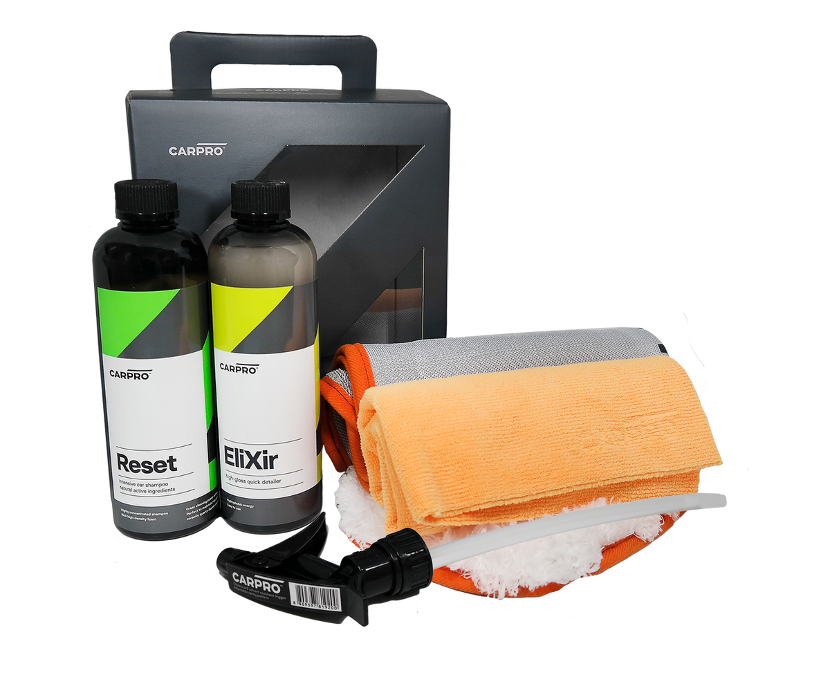 CarPro Wash Box - Shampoo, Quick Detailer og tilbehør i én pakke - BilligStyling