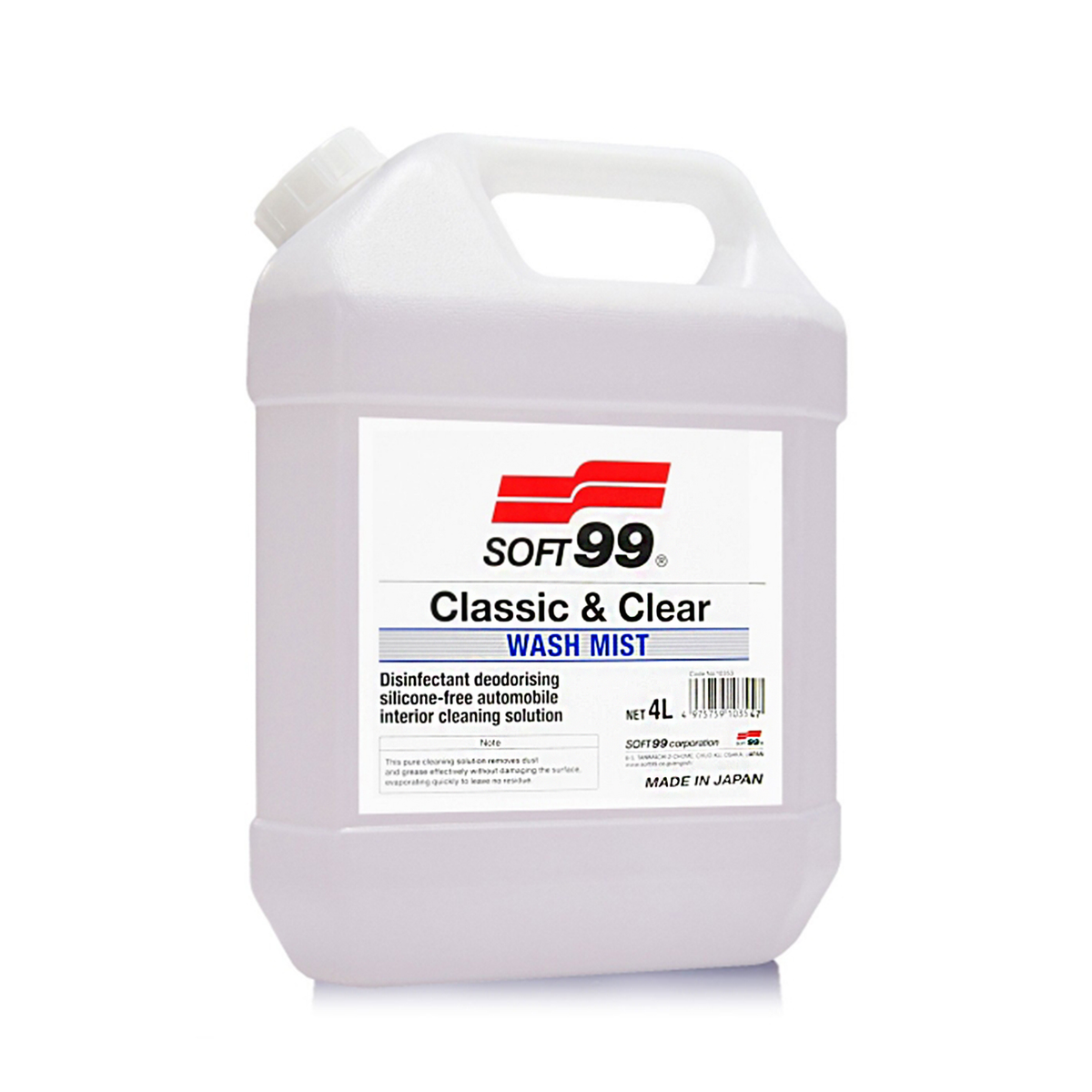 Soft99 Interiørrens - Wash Mist Soft99