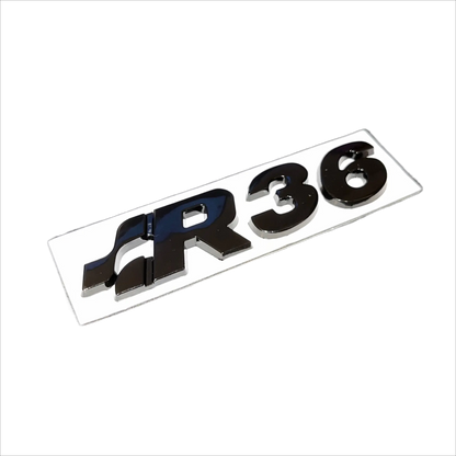 Volkswagen R36 emblem, sort - BilligStyling
