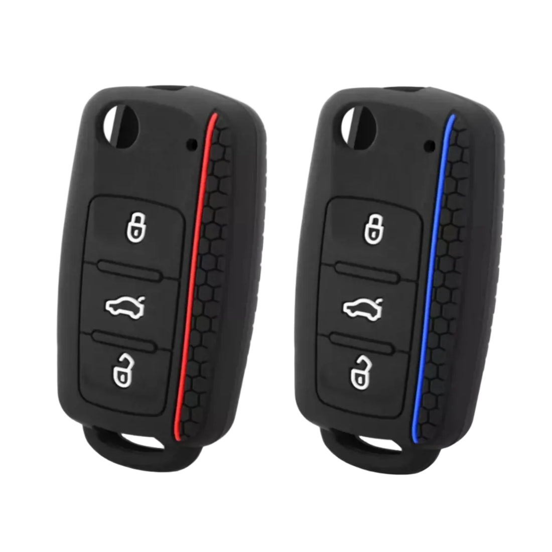 Klapnøgle silikone cover, VW, SEAT, Skoda, flere farver - BilligStyling