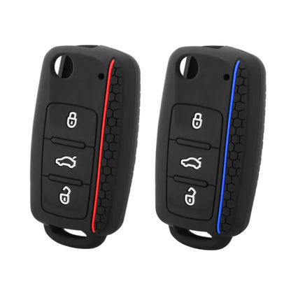 Klapnøgle silikone cover, VW, SEAT, Skoda, flere farver - BilligStyling