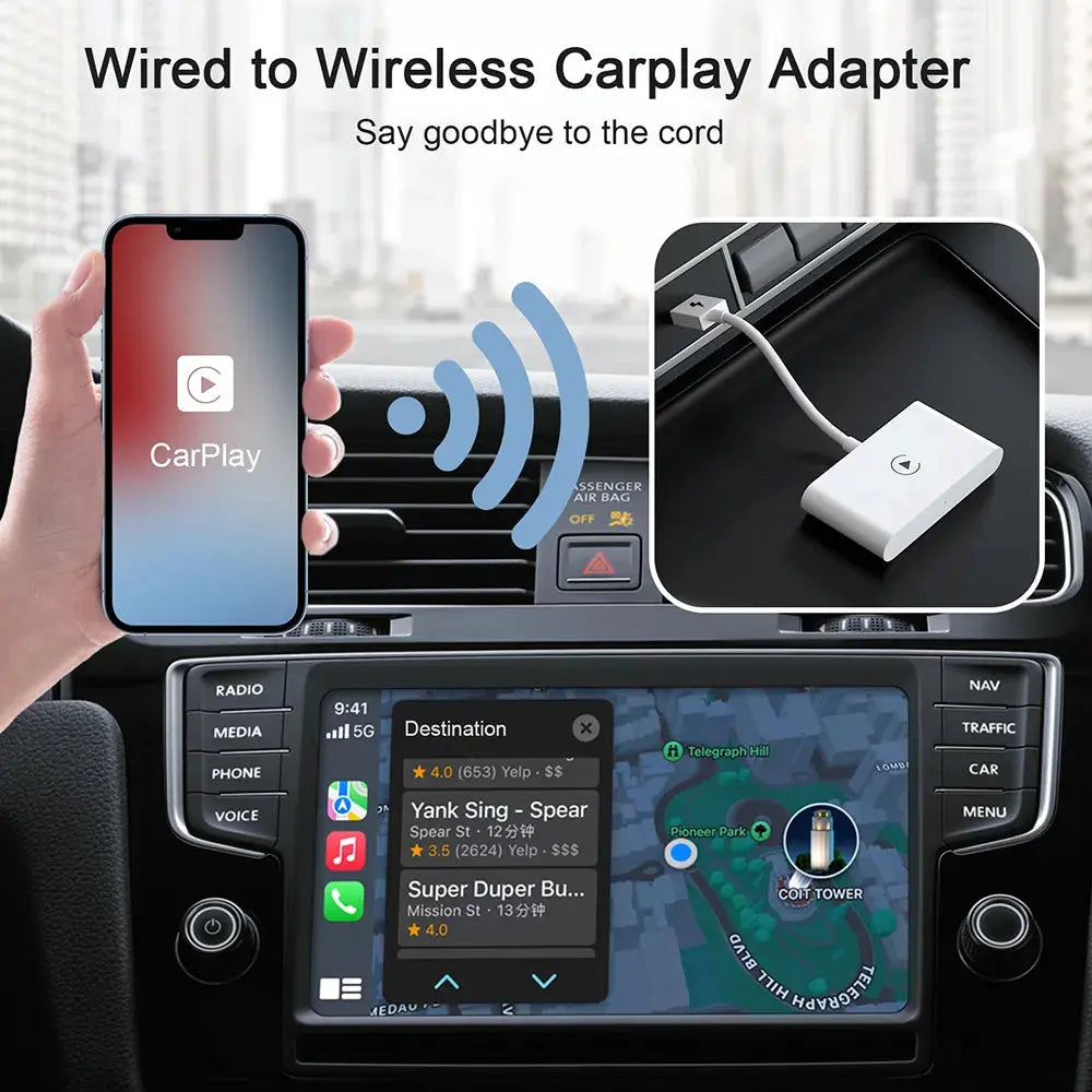 Apple CarPlay trådløs adapter - BilligStyling