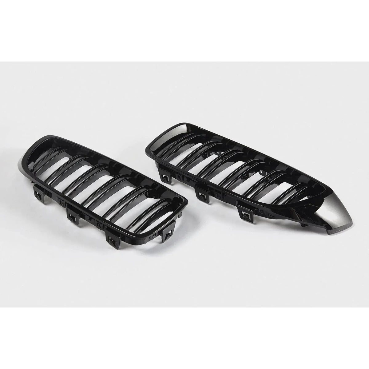BMW 4-serie frontgrill nyrer - F32/F33/F36 - Sort højglans - Komplet sæt - BilligStyling