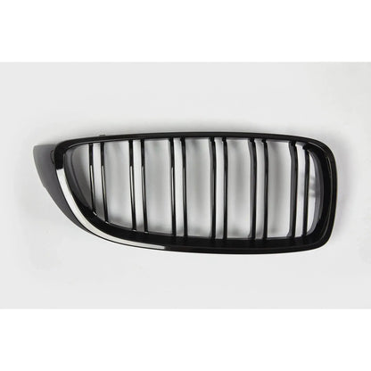 BMW 4-serie frontgrill nyrer - F32/F33/F36 - Sort højglans - Komplet sæt - BilligStyling