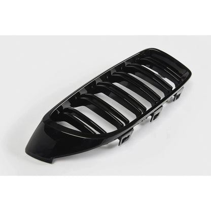 BMW 4-serie frontgrill nyrer - F32/F33/F36 - Sort højglans - Komplet sæt - BilligStyling