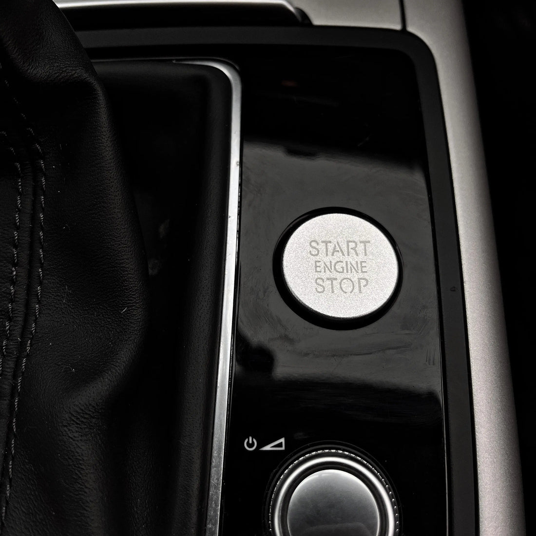 Audi start/stop knap - SØLV - BilligStyling